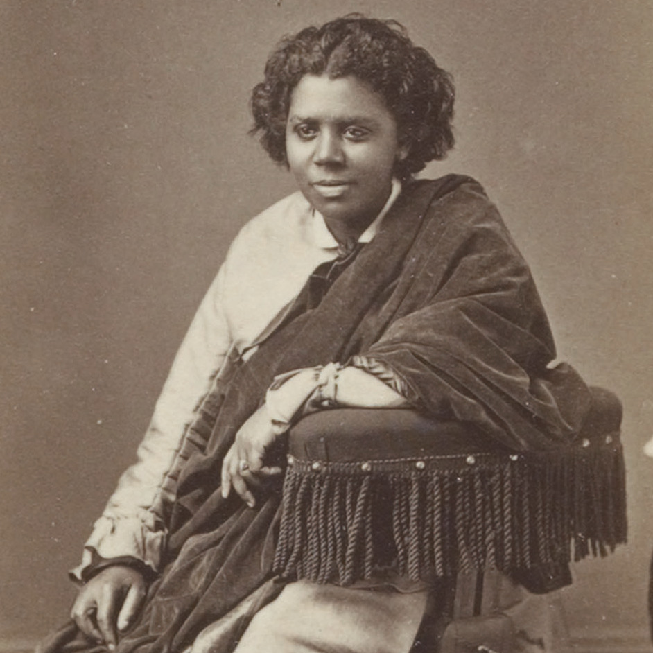 Carte de Visite photograph of Edmonia Lewis, ca. 1870